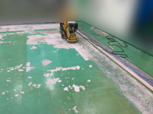 工場床塗装下地処理